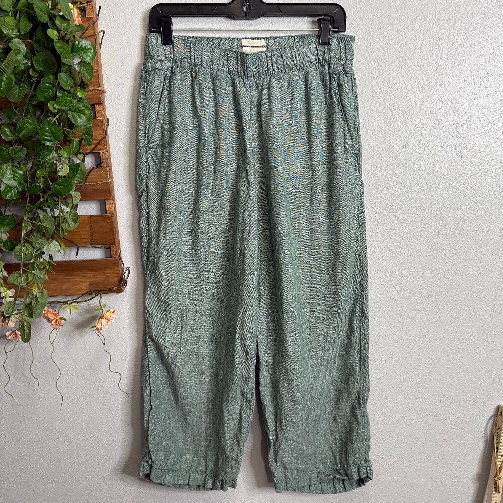 Cynthia Rowley Light Green Linen Pants